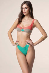 BIKINI FERRETTO DONNA  VERDE MF25-0502 CR ME FUI